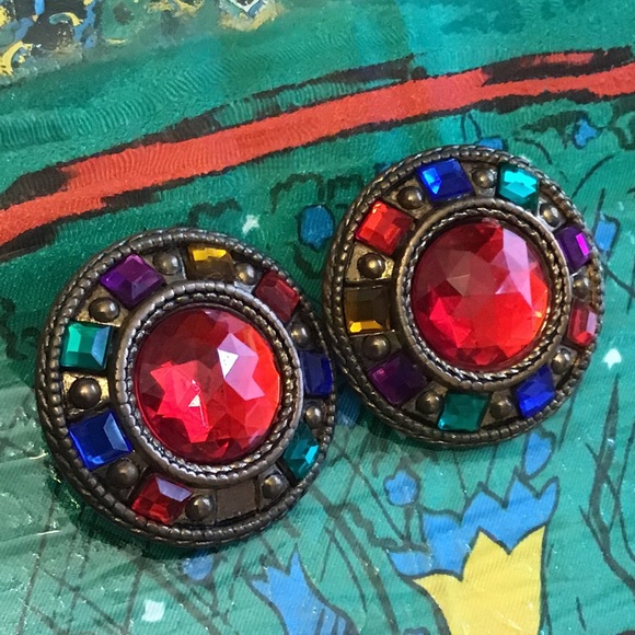 Clip earrings. Vintage - Picture 1 of 5
